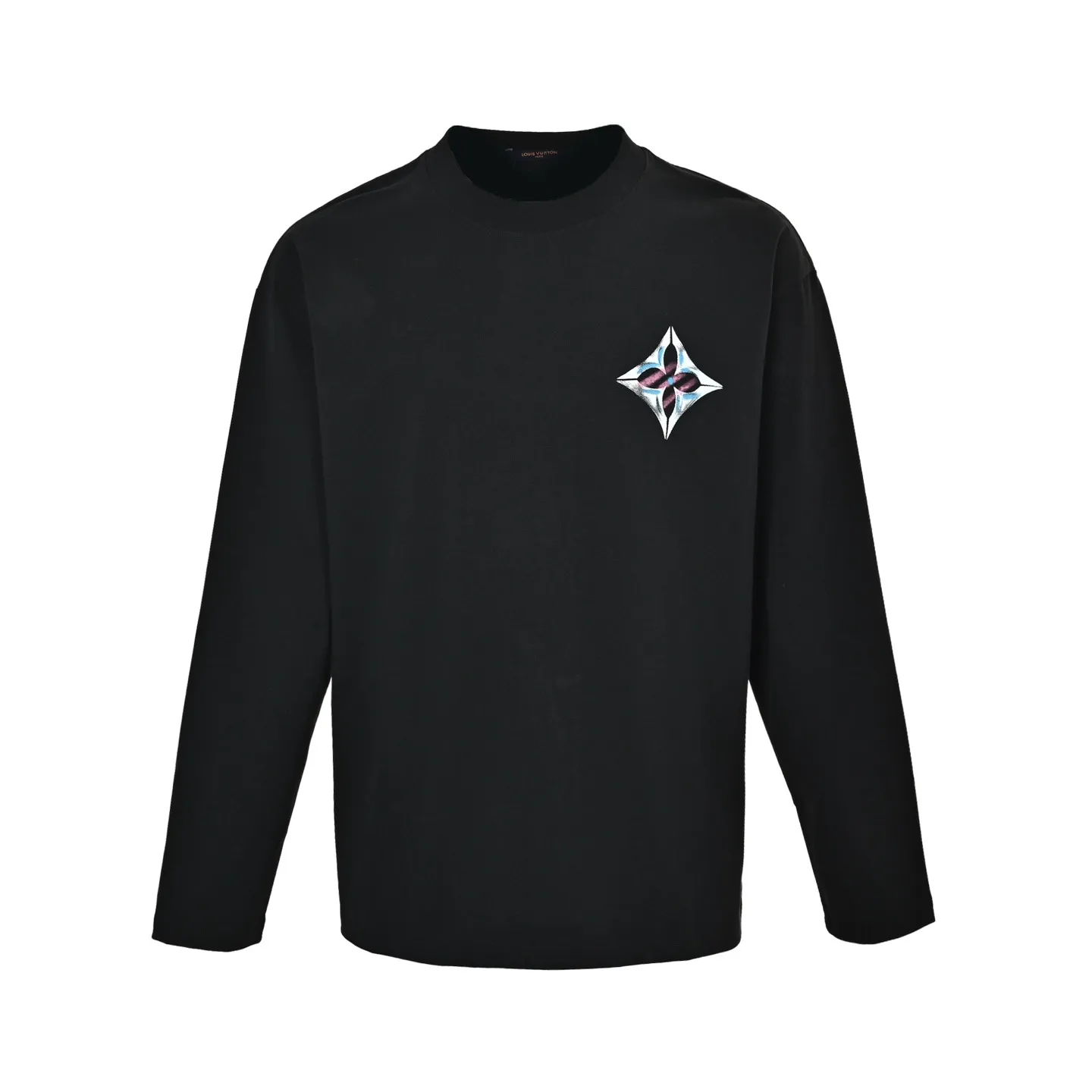 Louis Vuitton/Louis Vuitton four-leaf clover logo graffiti hand-painted long sleeves
